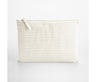 STRIPED ORGANIC COTTON ACCESSORY POUCH