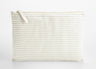 WESTFORD MILL STRIPED ORGANIC COTTON ACCESSORY POUCH