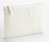 WESTFORD MILL STRIPED ORGANIC COTTON ACCESSORY POUCH
