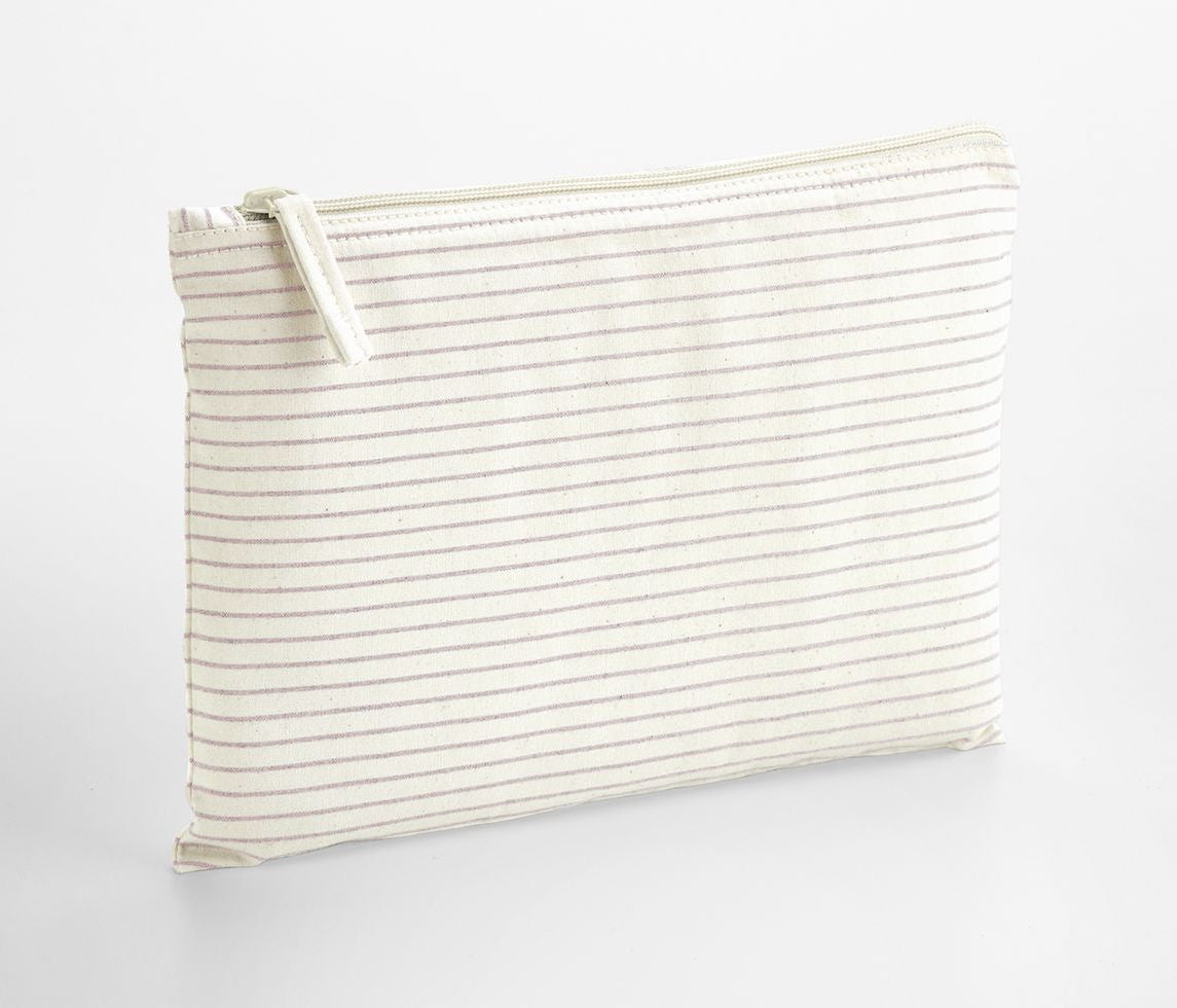 WESTFORD MILL STRIPED ORGANIC COTTON ACCESSORY POUCH
