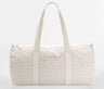 STRIPED ORGANIC COTTON BARREL BAG