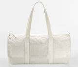 WESTFORD MILL STRIPED ORGANIC COTTON BARREL BAG