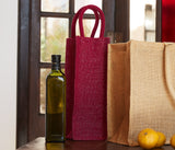 WESTFORD MILL SHIMMER JUTE BOTTLE BAG