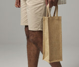 WESTFORD MILL SHIMMER JUTE BOTTLE BAG