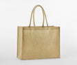 NATURAL STARCHED JUTE CLASSIC SHOPPER