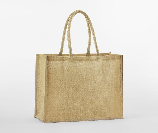 NATURAL STARCHED JUTE CLASSIC SHOPPER