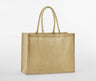 NATURAL STARCHED JUTE CLASSIC SHOPPER