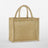 NATURAL STARCHED JUTE MIDI TOTE