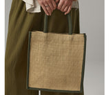 WESTFORD MILL NATURAL STARCHED JUTE MIDI TOTE