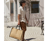 WESTFORD MILL NATURAL STARCHED JUTE MARKET SHOPPER