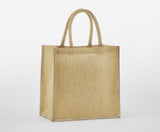 NATURAL STARCHED JUTE MINI GIFT BAG