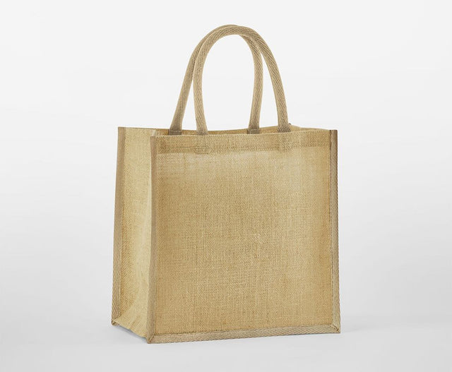 NATURAL STARCHED JUTE MINI GIFT BAG