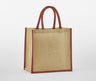 WESTFORD MILL NATURAL STARCHED JUTE MINI GIFT BAG