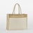 COTTON POCKET NATURAL STARCHED JUTE SHOPPER