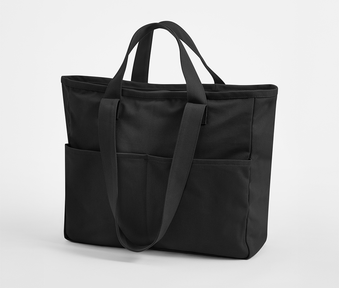 DUAL HANDLE CARGO POCKET TOTE