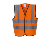 KIDS HI-VIS TWO BAND &amp; BRACES WAISTCOAT