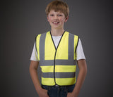 KIDS HI-VIS TWO BAND &amp; BRACES WAISTCOAT