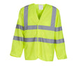 HI-VIS LONG SLEEVE WAISTCOAT