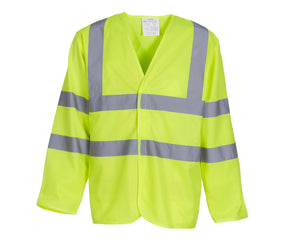 HI-VIS LONG SLEEVE WAISTCOAT