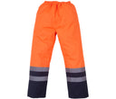 YOKO HI-VIS TWO-TONE WATERPROOF OVERTROUSERS