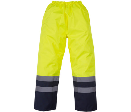 HI-VIS TWO-TONE WATERPROOF OVERTROUSERS