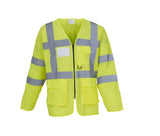 HI-VIS EXECUTIVE LONG SLEEVE WAISTCOAT