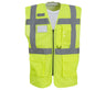 YOKO HI-VIS TOP COOL RECYCLED OPEN MESH EXECUTIVE WAISTCOAT