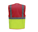 YOKO HI-VIS TOP COOL RECYCLED OPEN MESH EXECUTIVE WAISTCOAT