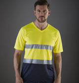 YOKO HI-VIS TOP COOL V-NECK T-SHIRT