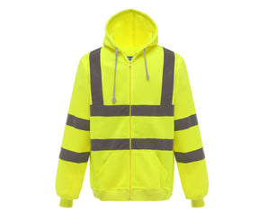 HI-VIS ZIP HOODIE